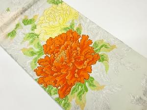 花模様織出し袋帯